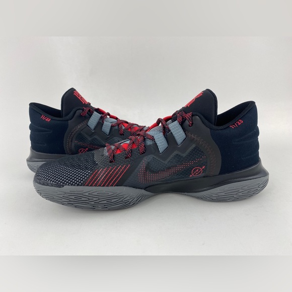 Nike Flytrap 5 Bred Men's Basketball Shoes Sneakers Black Red CZ4100 003 - Picture 6 of 11